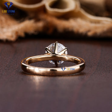 1.04 TDW Round Cut Diamond Women’s Solitaire Ring