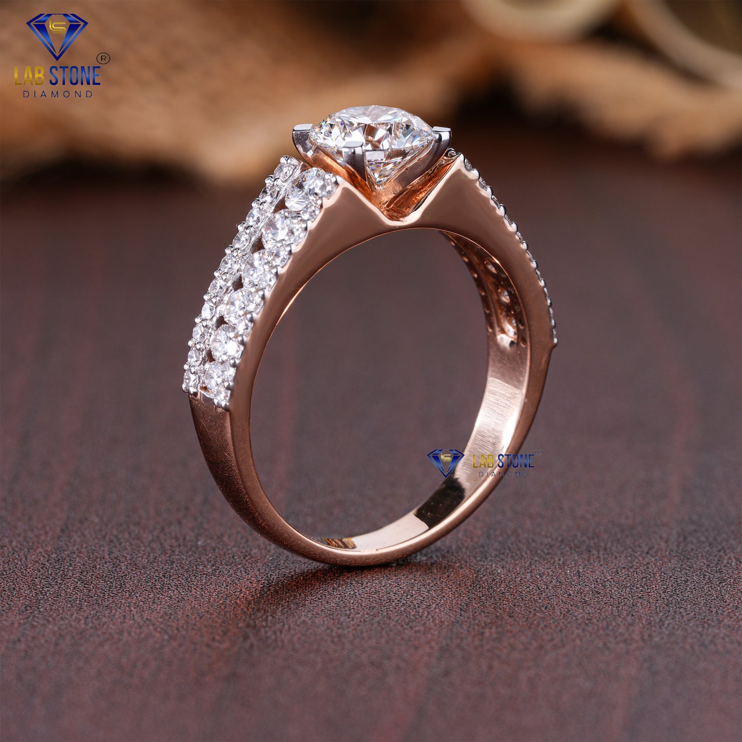 1.78 TDW Round Cut Diamond Women's Engagement Ring