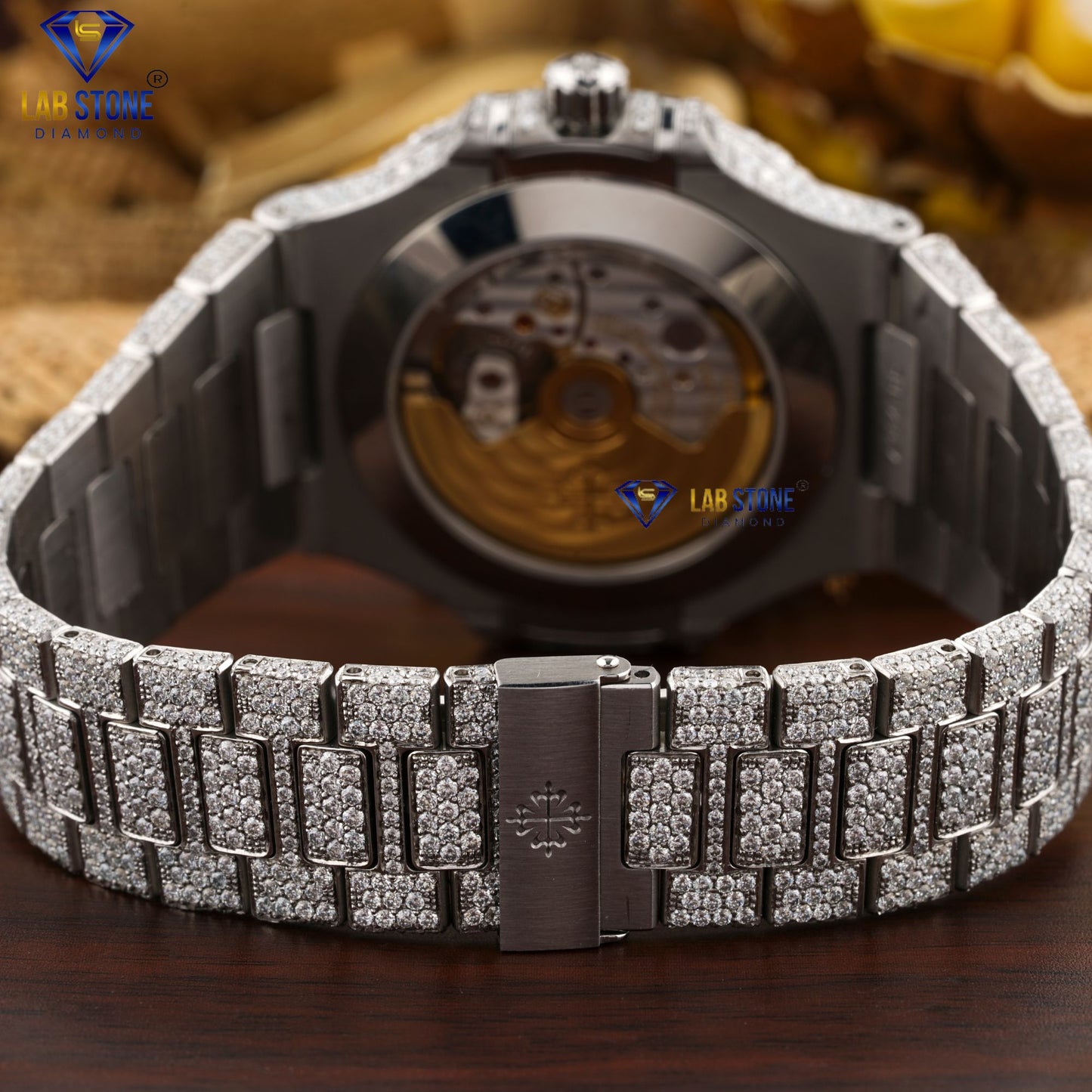 22.25 CT TDW Round Cut Men's Diamond men's Watch