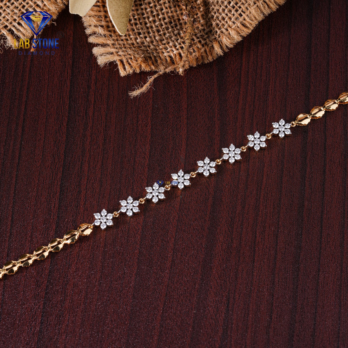 1.90 TDW Round Cut Diamond Slider Bracelet