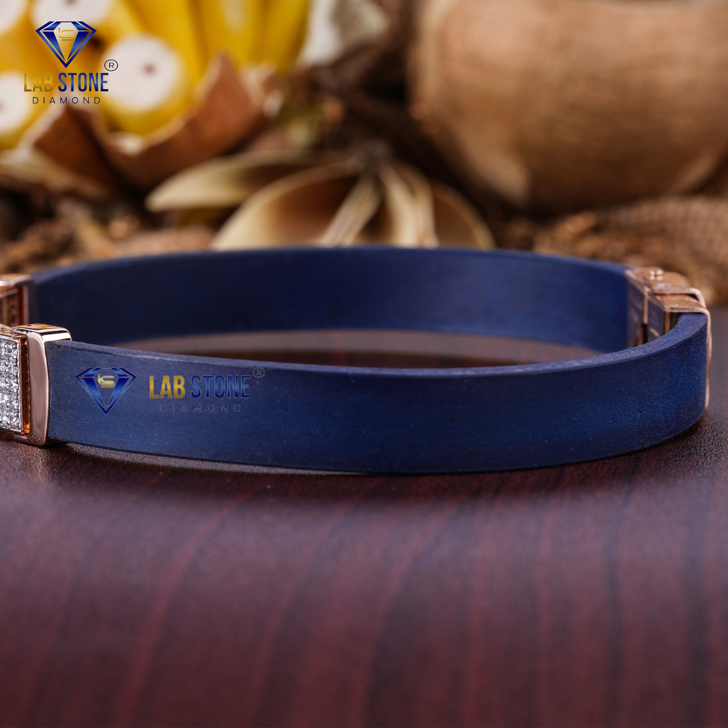 2.25 TDW Round Cut Diamond Men's Slider Bracelet