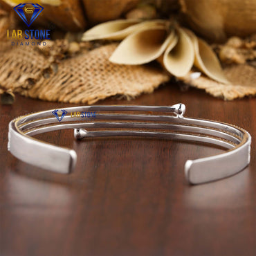 1.93 TDW Round Cut Diamond Bangle Bracelet