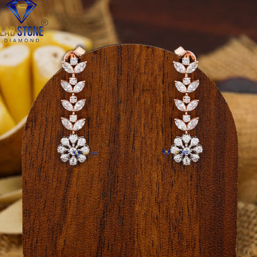 6.62 TDW Round & Marquise Cut Diamond Charm Necklace