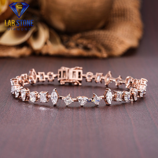 6.49 TDW Multi Shape Diamond Slider Bracelet