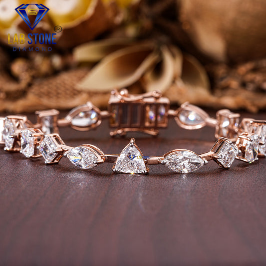21.30 TDW Multi Shape Diamond Slider Bracelet