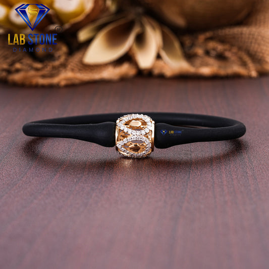 0.595 TDW Round Cut Diamond Slider Bracelet