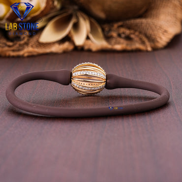 0.546 TDW Round Cut Diamond Slider Bracelet