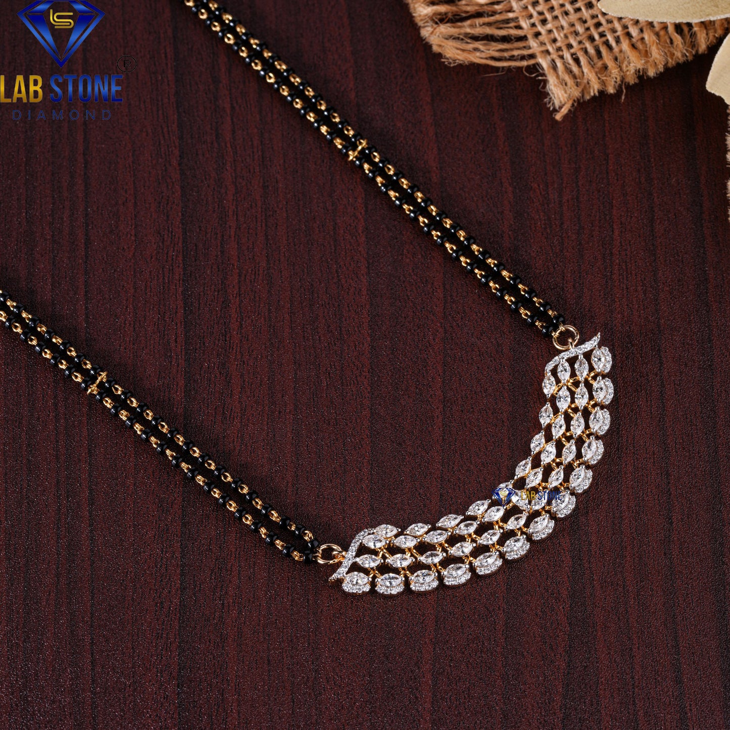 2.542 TDW Round & Marquise Cut Diamond Custom Pendant with Chain