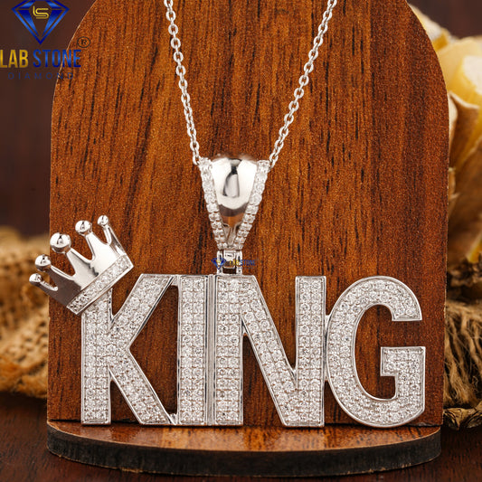 1.919 TDW Round Cut Diamond Custom Pendant with Chain