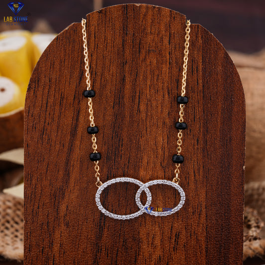 0.23 TDW Round Cut Diamond Custom Pendant with Chain