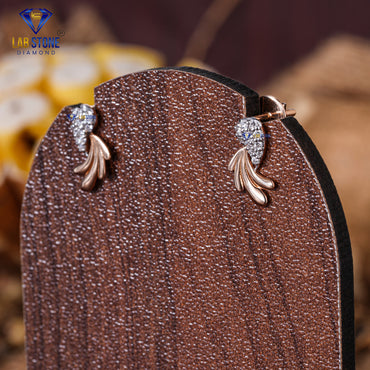 0.10 TDW Round Cut Diamond Stud Earring