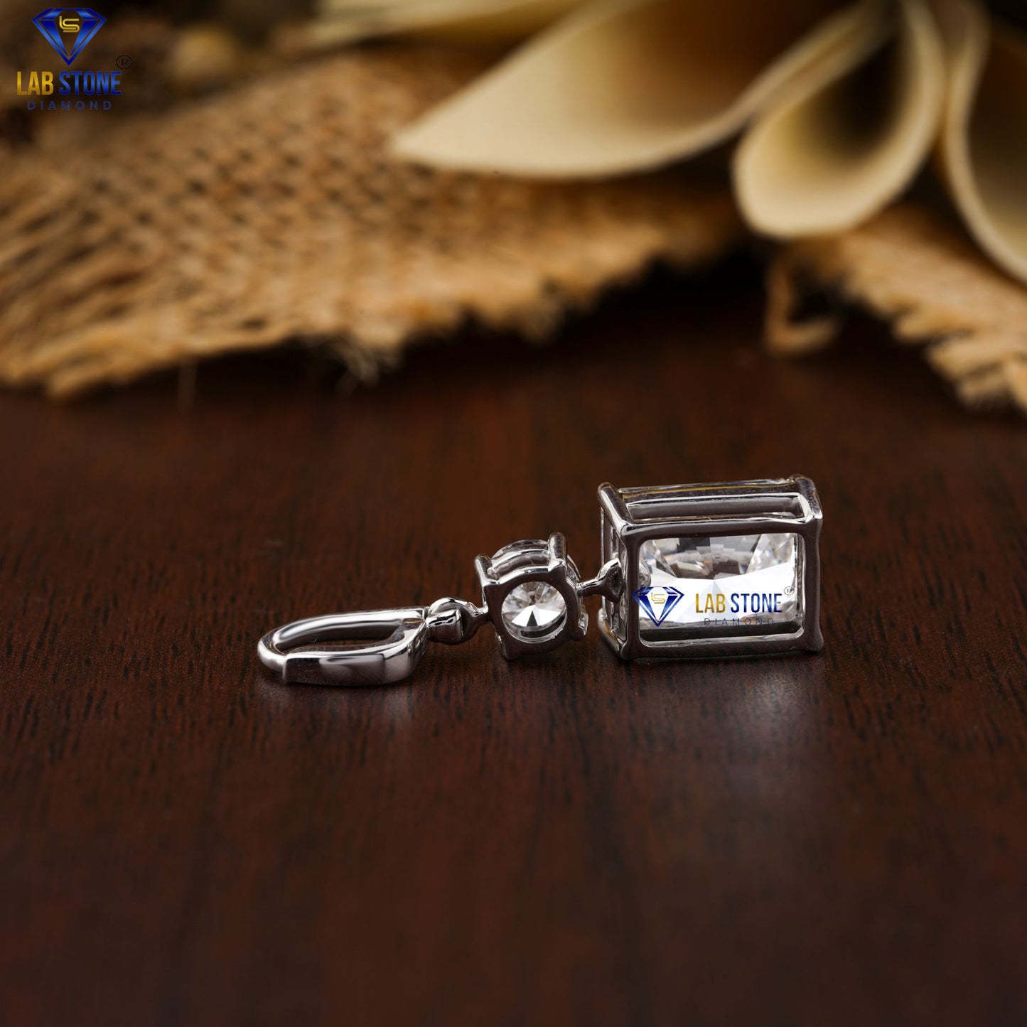 8.86 TDW Radiant & Round Cut Diamond Drop & Dangle Earrings