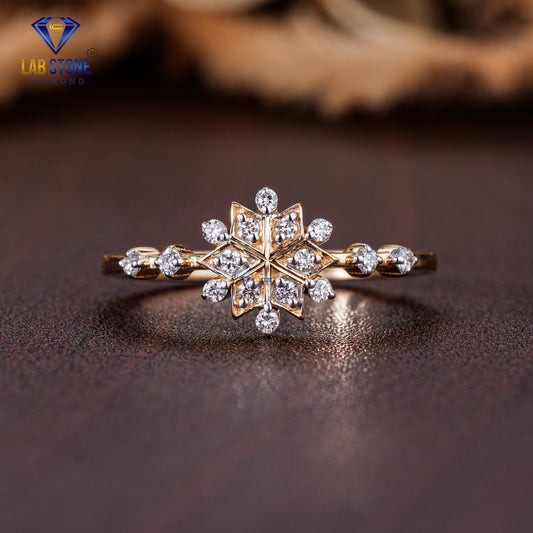 0.167 TDW Round Cut Diamond Women's Engagement Ring