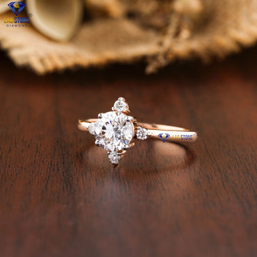 1.15 TDW Round Cut Women’s Engagement Diamond Ring