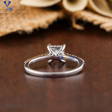 1.21 TDW Princess & Round Cut Women’s Engagement Diamond Ring