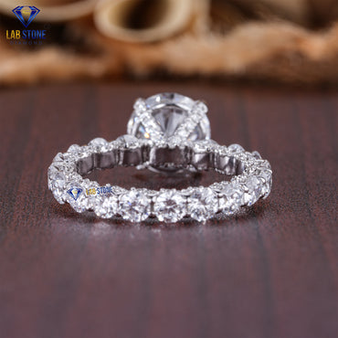 4.519 Carat Round Cut Diamond Engagement Ring