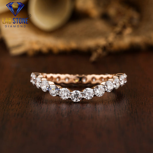 1.925 TDW Round Cut Diamond Full Eternity Band Ring