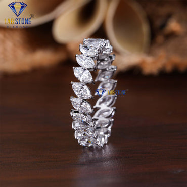 1.84 TDW Marquise Cut Eternity Diamond Band