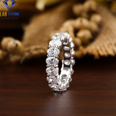 3.60 TDW Oval Cut Women's Diamond Eternity Band