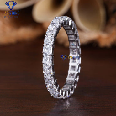 2.02 TDW Asscher Cut Eternity Diamond Band
