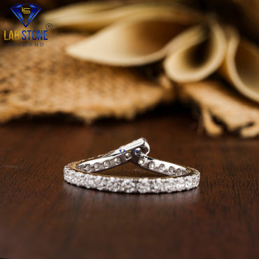 1.23 TDW Round Cut Women’s Diamond Band Ring