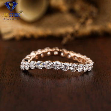 1.925 TDW Round Cut Diamond Full Eternity Band Ring