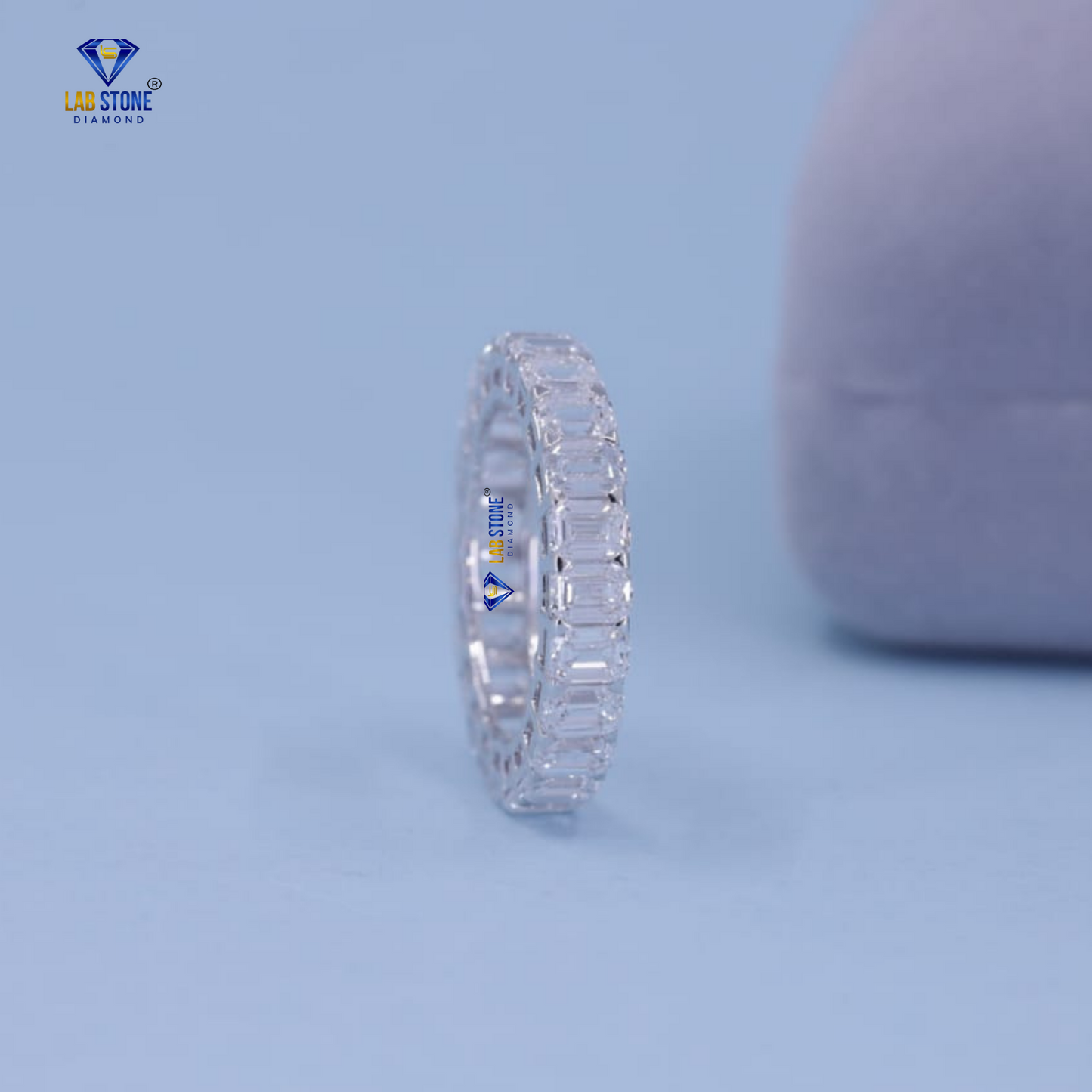 5.75 TDW Emerald Cut Women’s Diamond Eternity Band