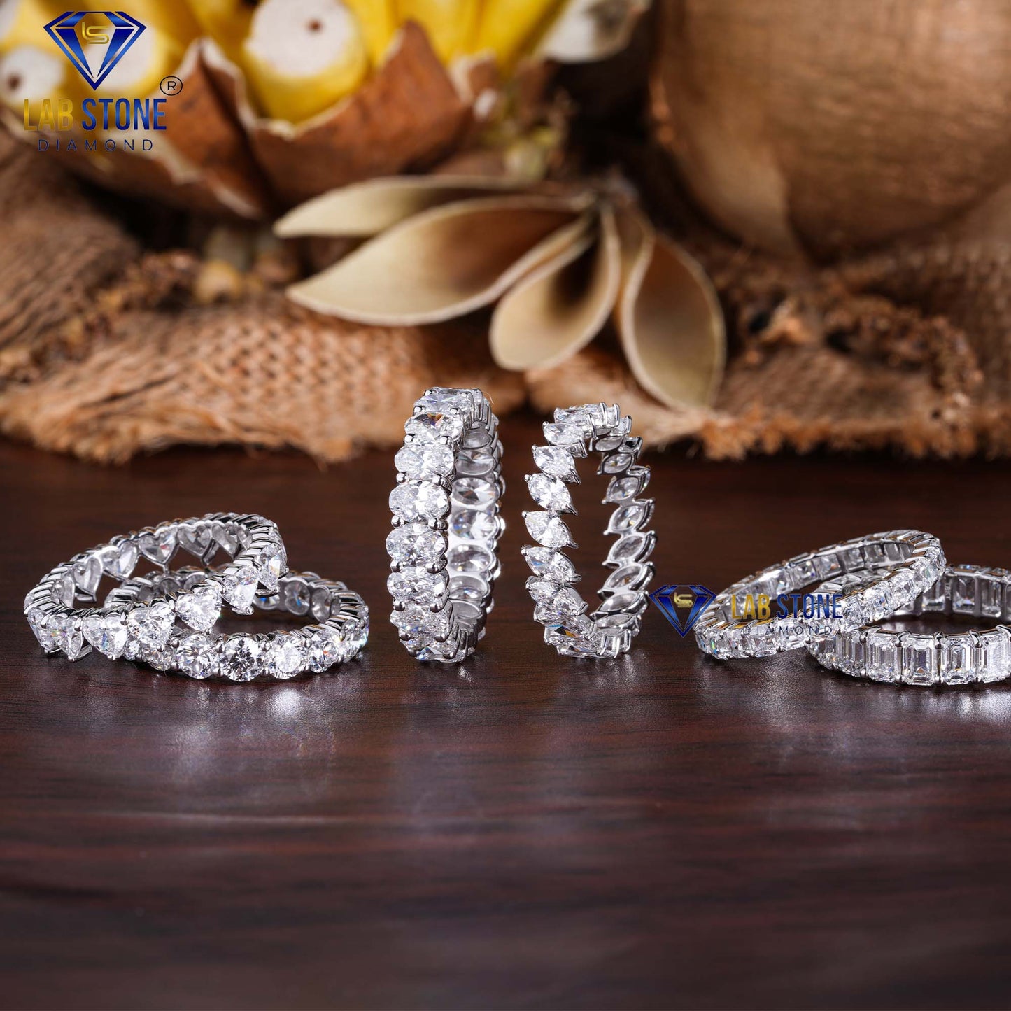 3.18 TDW Heart Cut Women’s Eternity Diamond Band