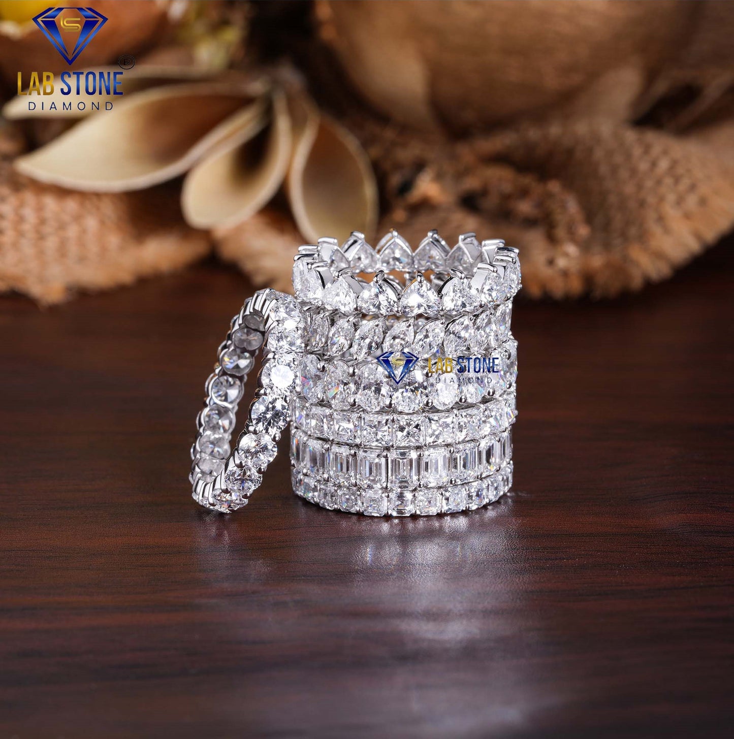 1.84 TDW Marquise Cut Eternity Diamond Band