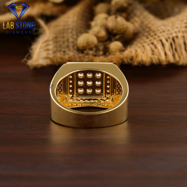 1.37 TDW Round Cut Men’s Diamond Engagement Ring