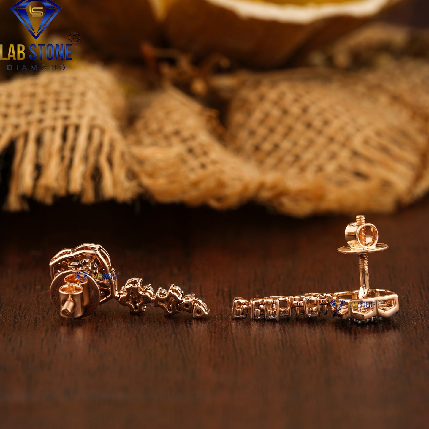 1.54 TDW Round Cut Diamond Pendant & Earring