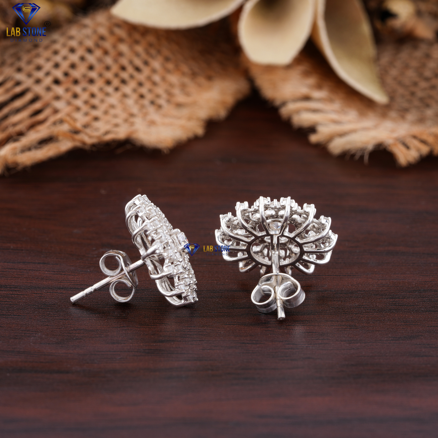 1.60 TDW Round Cut Diamond Pendant & Earring