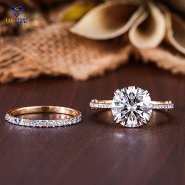 4.88 TDW Round Diamond Cut Women’s Ring with Band