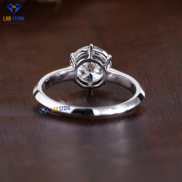 1.50 TDW Round Cut Women’s Solitaire Diamond Ring