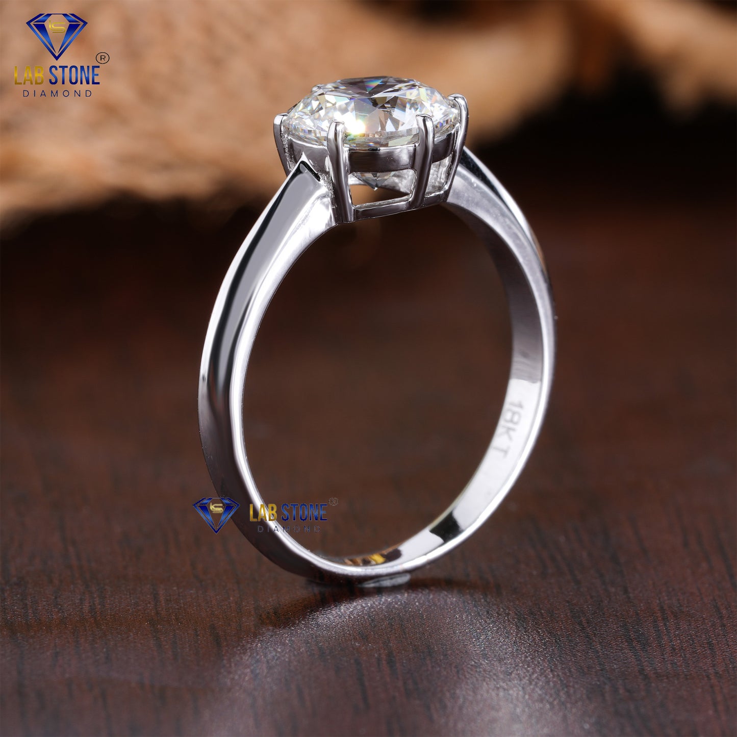 1.50 TDW Round Cut Women’s Solitaire Diamond Ring