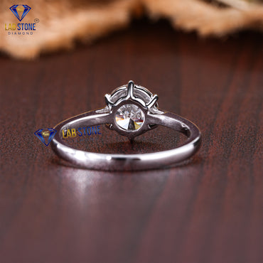 1.22 TDW Round Cut Diamond Women’s Solitaire Ring