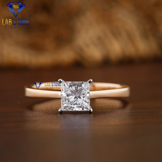 1.04 TDW Princess Cut Daimond Women’s Solitaire Ring
