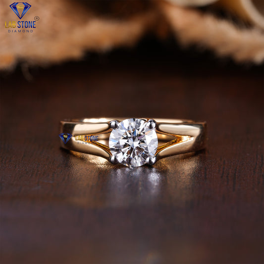 0.80 TDW Round Cut Diamond Women’s Solitaire Ring