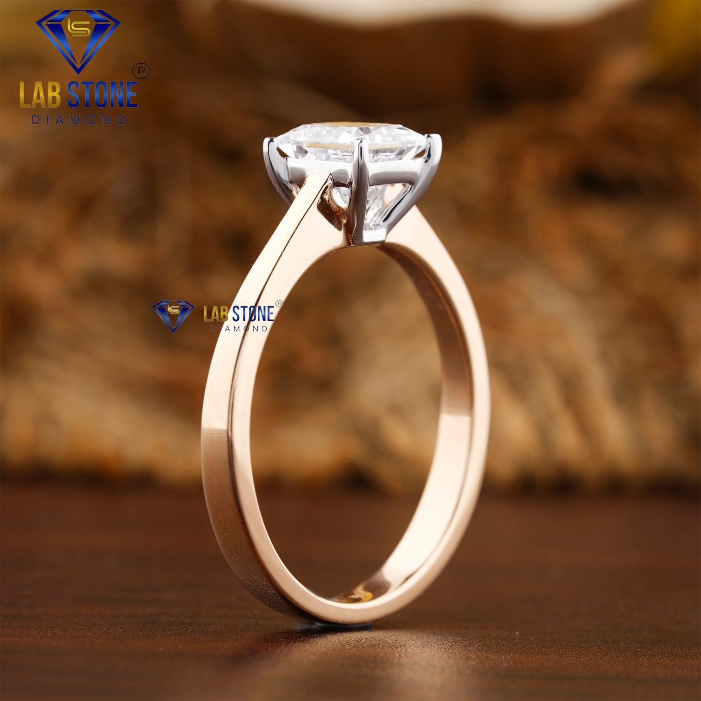 1.04 TDW Princess Cut Daimond Women’s Solitaire Ring