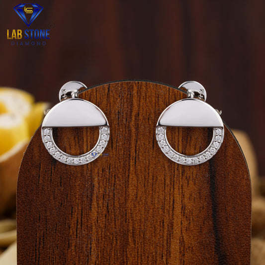 0.30 TDW Round Cut Diamond Stud Earring