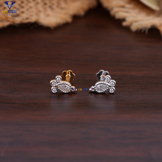 0.14 TDW Pear & Round Cut Diamond Piercing