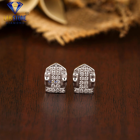 0.30 TDW Round Cut Diamond Stud Earrings