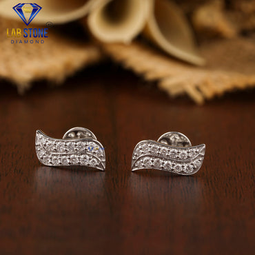 0.31 TDW Round Cut Diamond Stud Earring