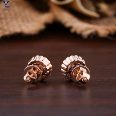 1.71 TDW Round Cut Diamond Stud Earring