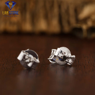 1.00 TDW Heart Cut Diamond Stud Earring