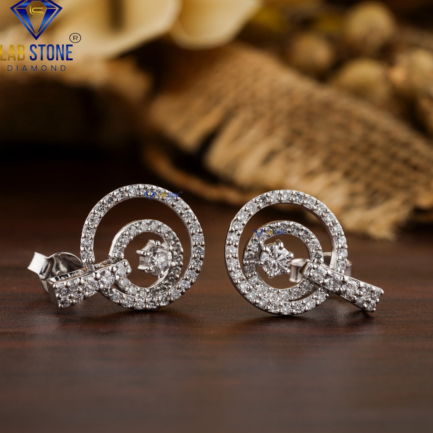 2.52 TDW Round Diamond Drop & Dangle Earrings