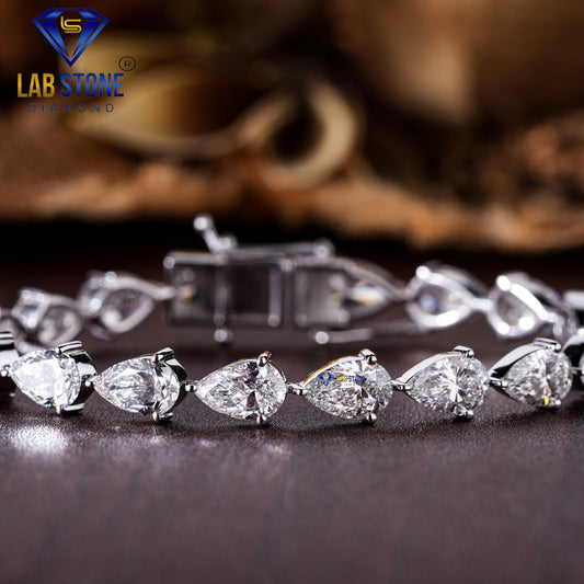 13.30 TDW Pear Cut Diamond Tennis Bracelet