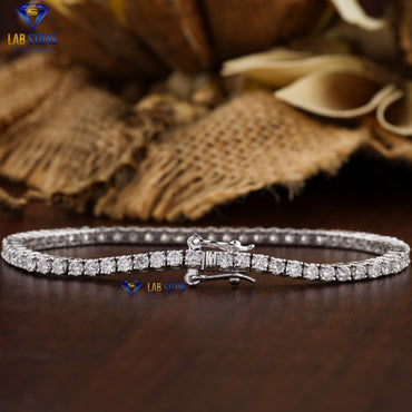 8.84 TDW Round Cut Diamond Tennis Bracelet