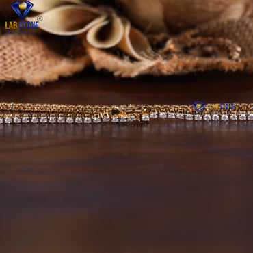 1.88 TDW Round Cut Diamond Tennis Bracelet