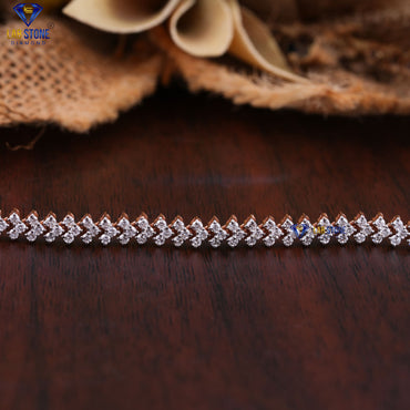 6.00 TDW Round Cut Diamond Tennis Necklace